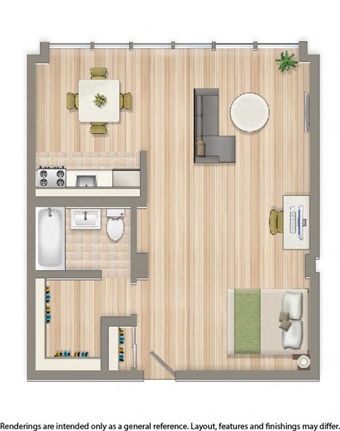 Brunswick house studio apartment floor plan